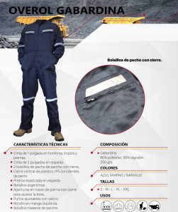 OVEROL-GABARDINA