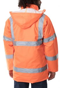parka alta visibilidad naranjo