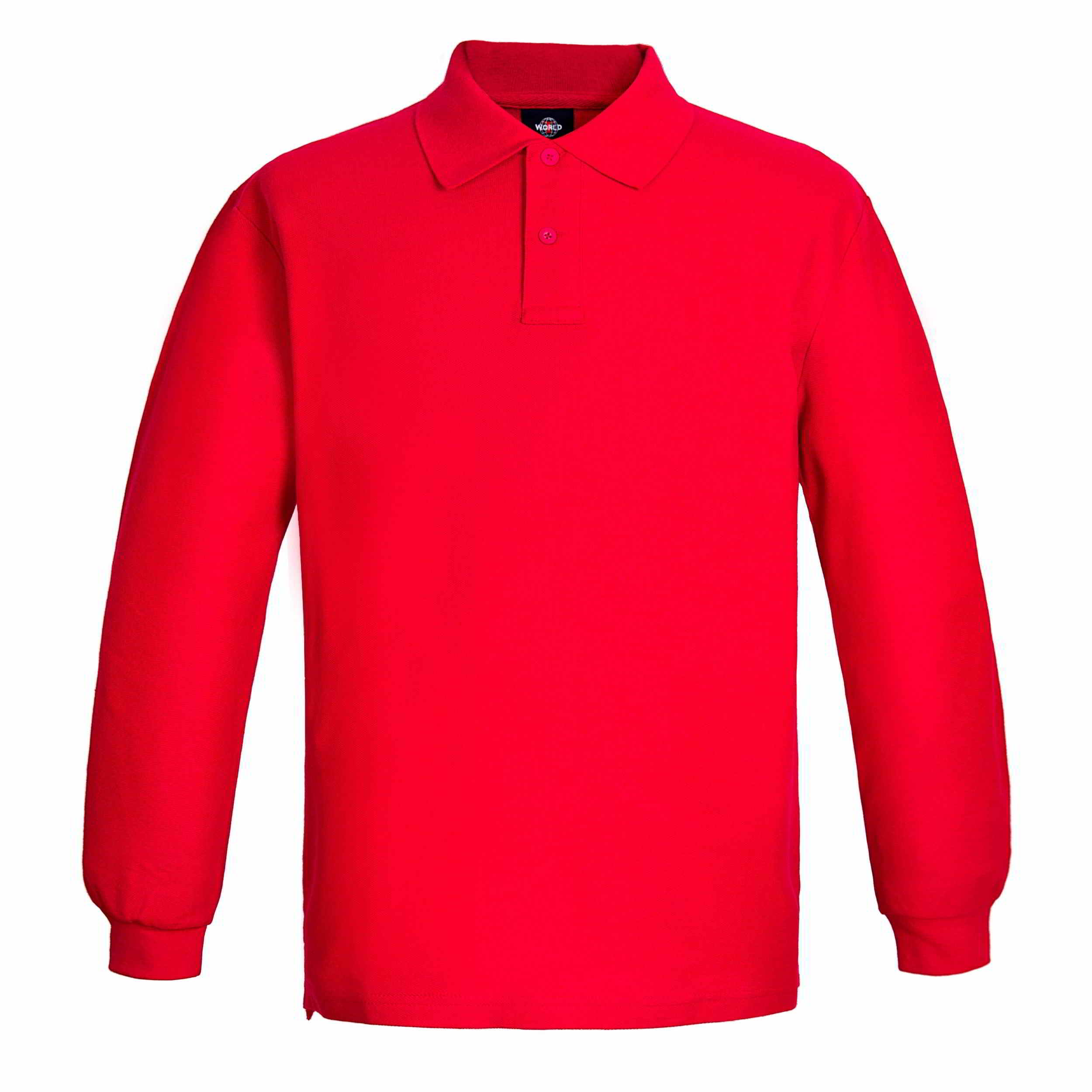polera pique manga larga hombre