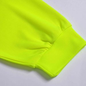 polera fluor cinta reflectante