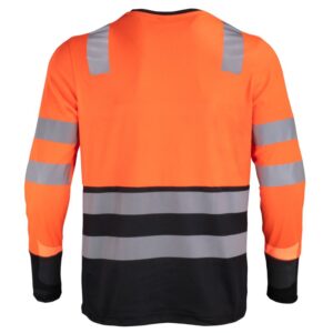 Polera alta visibilidad bicolor manga larga