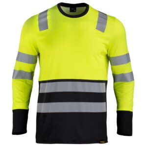 polera alta visibilidad bi color