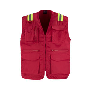 chaleco-geologo-gabardina-dual-hi-vis-con-cinta-dia-y-noche rojo