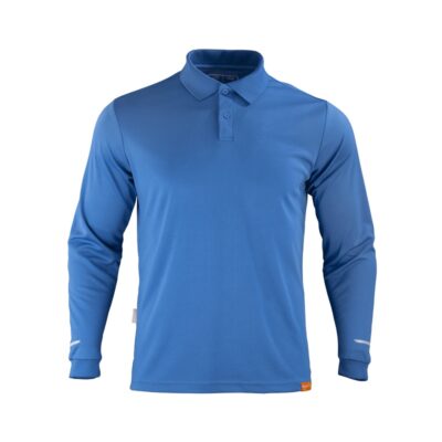 Polera Piqué Work Dry Manga Larga Vivo Reflectivo
